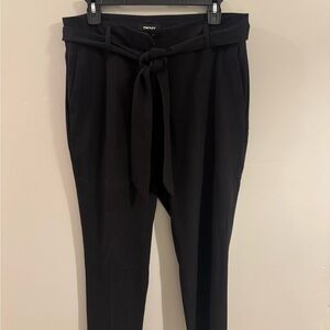 DKNY Women's Black Belted Trousers